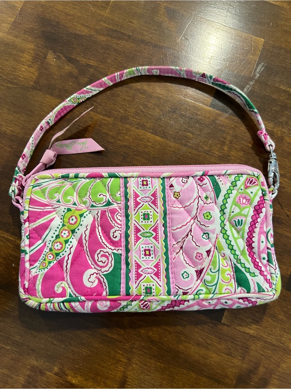 Vera Bradley Wristlet, Pinwheel Pink (retired) - Picture 2 of 5
